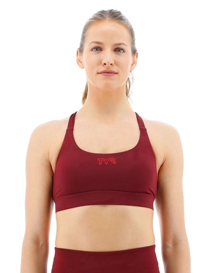 Soutien Gorge Sport Tyr Base Kinetic? Dual Brides Femme Bordeaux | 12998270AMZ