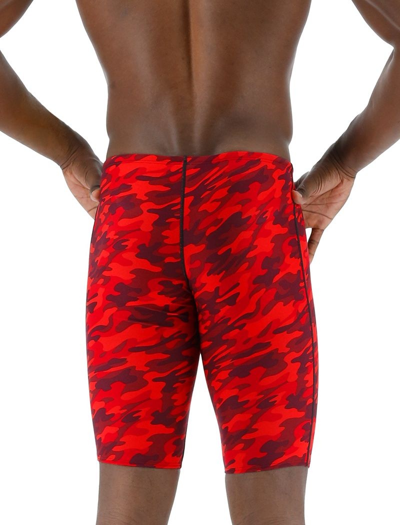 Maillot de Bain Tyr Durafast Elite? Jammer Camo Homme Rouge | 32036424FLI