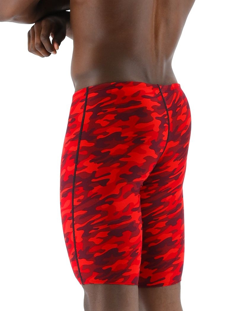 Maillot de Bain Tyr Durafast Elite? Jammer Camo Homme Rouge | 32036424FLI