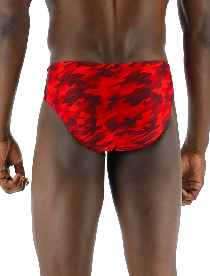 Maillot de Bain Tyr Durafast Elite? Camo Homme Rouge | 66492832HJU