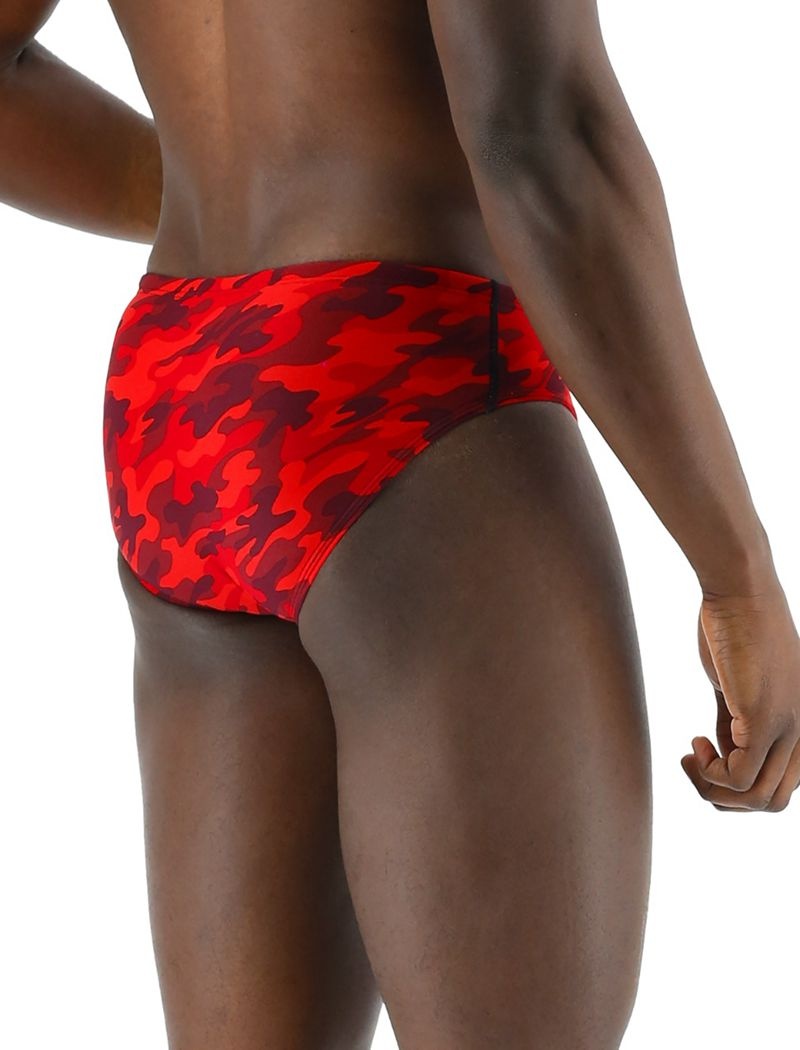 Maillot de Bain Tyr Durafast Elite? Camo Homme Rouge | 66492832HJU