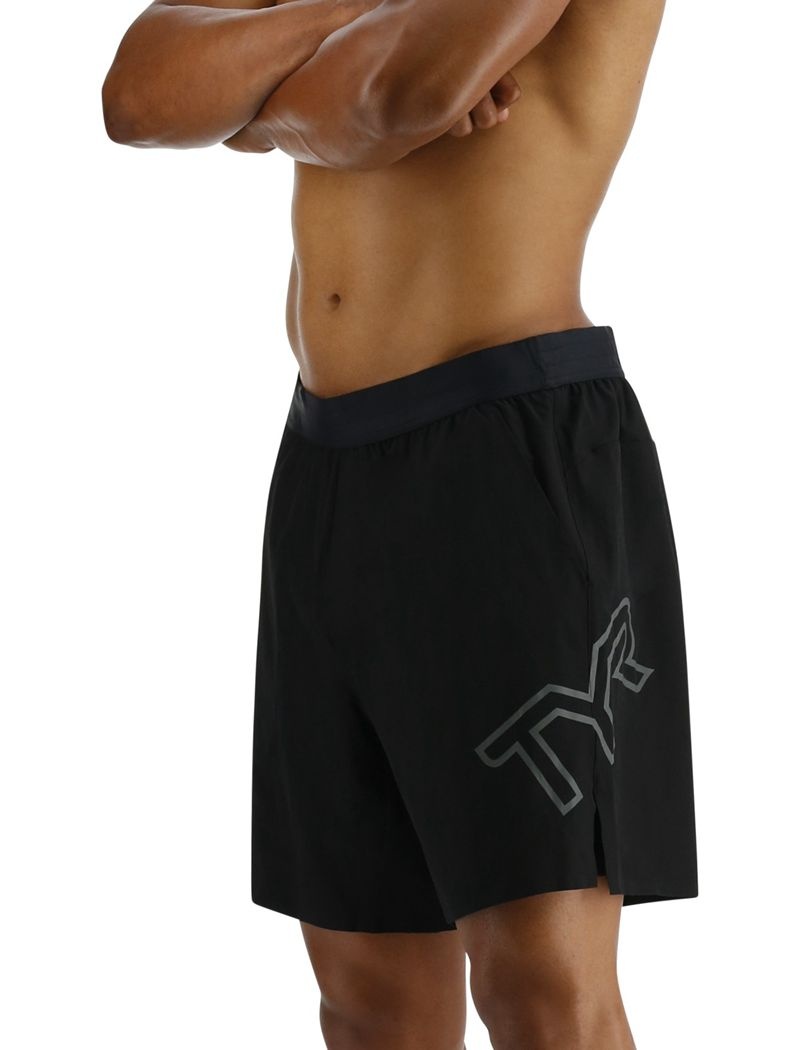 Short Tyr Hydrosphere? Doublée 7 Unbroken Big Logo Homme Noir | 55186874NKP