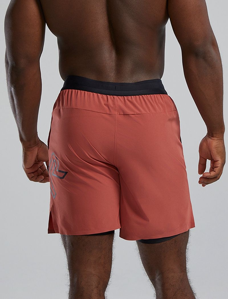 Short Tyr Hydrosphere? Doublée 7 Unbroken Big Logo Homme Corail | 75797786RHC