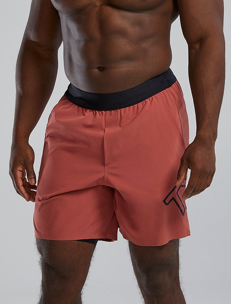 Short Tyr Hydrosphere? Doublée 7 Unbroken Big Logo Homme Corail | 75797786RHC