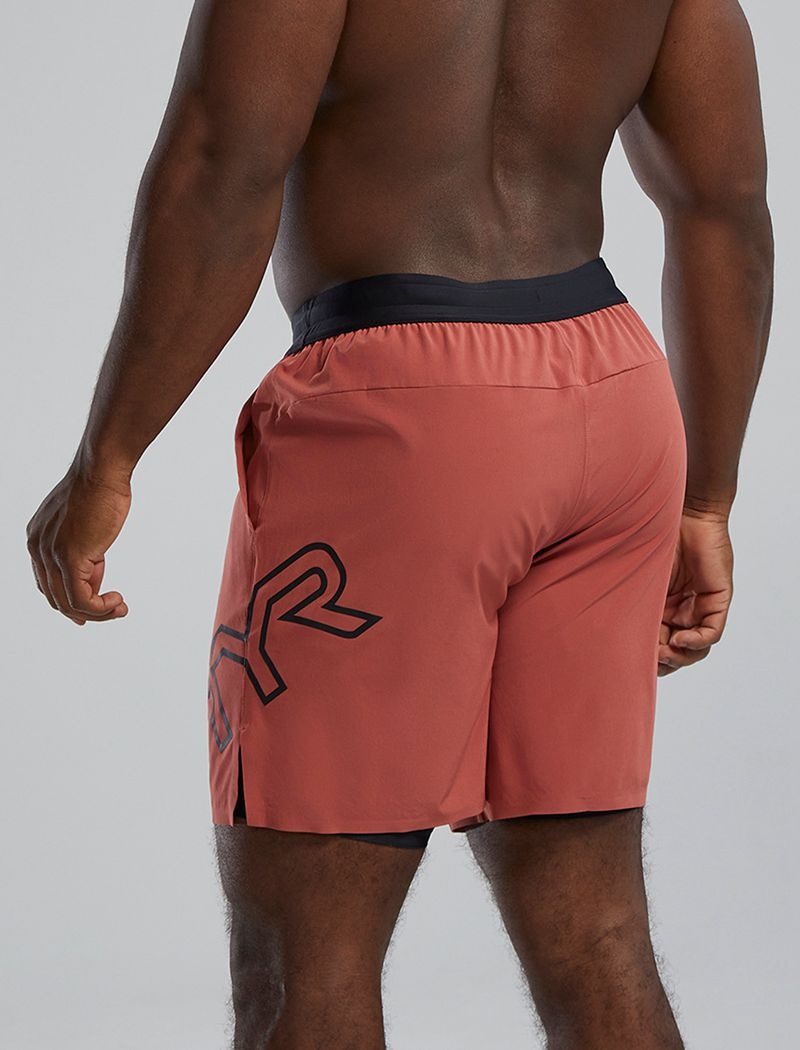 Short Tyr Hydrosphere? Doublée 7 Unbroken Big Logo Homme Corail | 75797786RHC