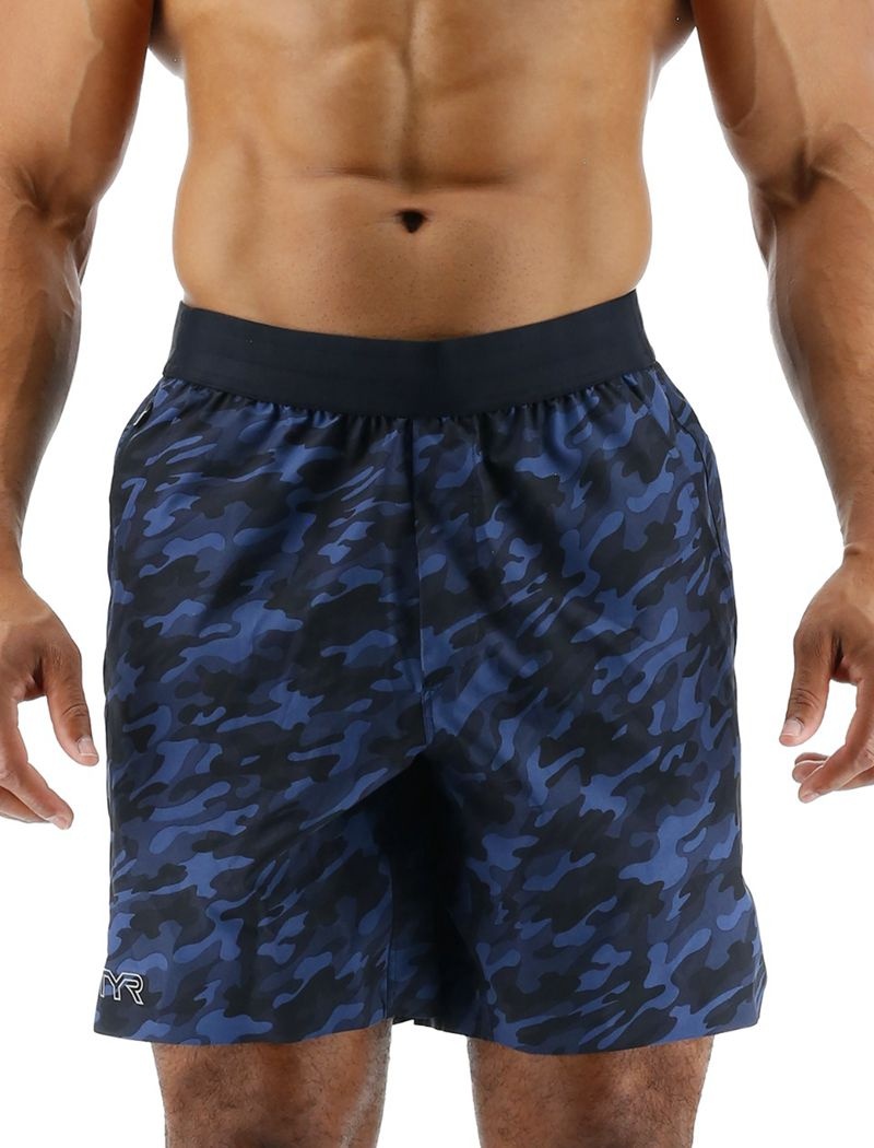 Short Tyr Hydrosphere? Unlined 7 Unbroken Homme Bleu Marine Camouflage | 69750976VRR