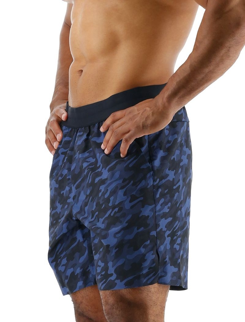 Short Tyr Hydrosphere? Unlined 7 Unbroken Homme Bleu Marine Camouflage | 69750976VRR