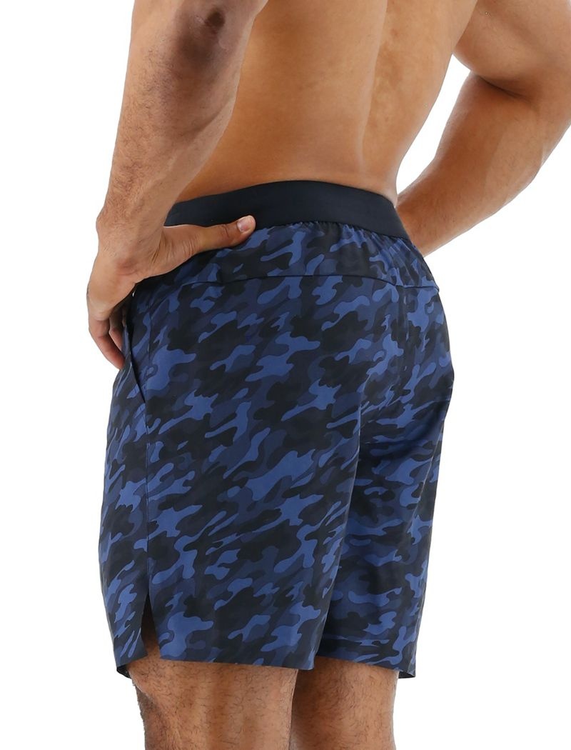 Short Tyr Hydrosphere? Unlined 7 Unbroken Homme Bleu Marine Camouflage | 69750976VRR