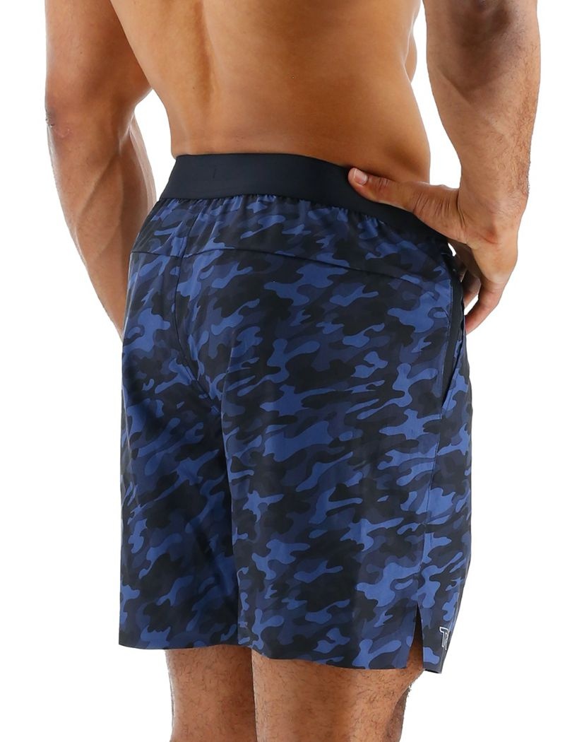 Short Tyr Hydrosphere? Unlined 7 Unbroken Homme Bleu Marine Camouflage | 69750976VRR