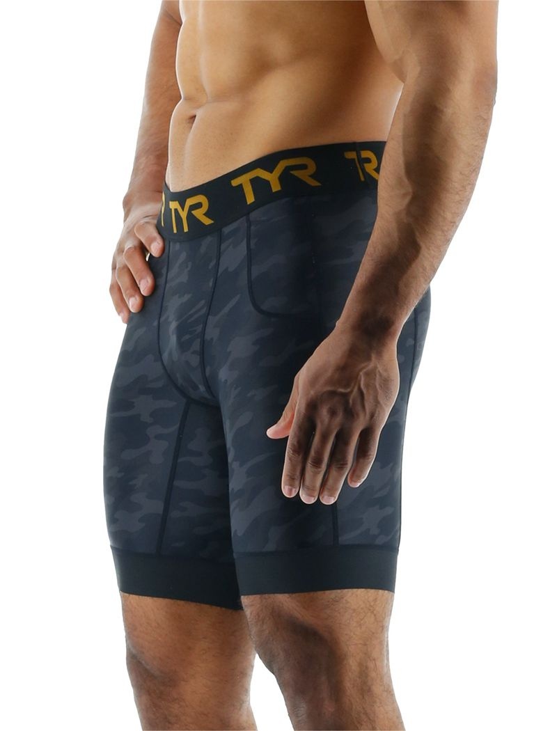 Short Tyr Compression 8 Homme Noir Camouflage | 36849428GRM