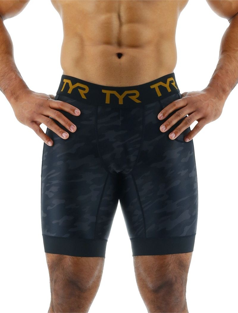 Short Tyr Compression 8 Homme Noir Camouflage | 36849428GRM