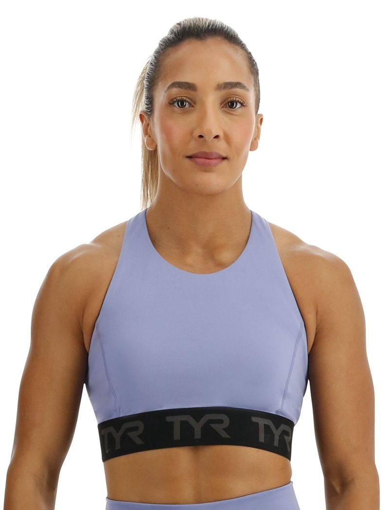 Soutien Gorge Sport Tyr Base Kinetic? Mod Racer Femme Bleu Clair | 70401724SKM