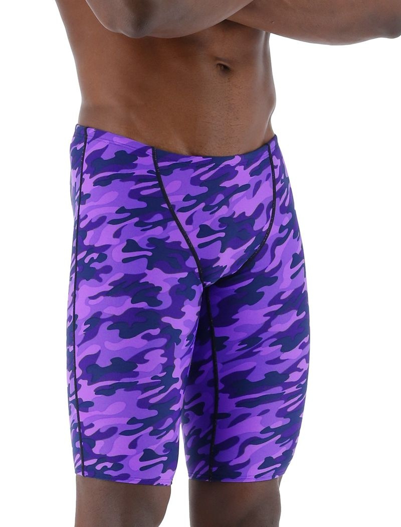 Maillot de Bain Tyr Durafast Elite? Jammer Camo Homme Violette | 62301276OXG