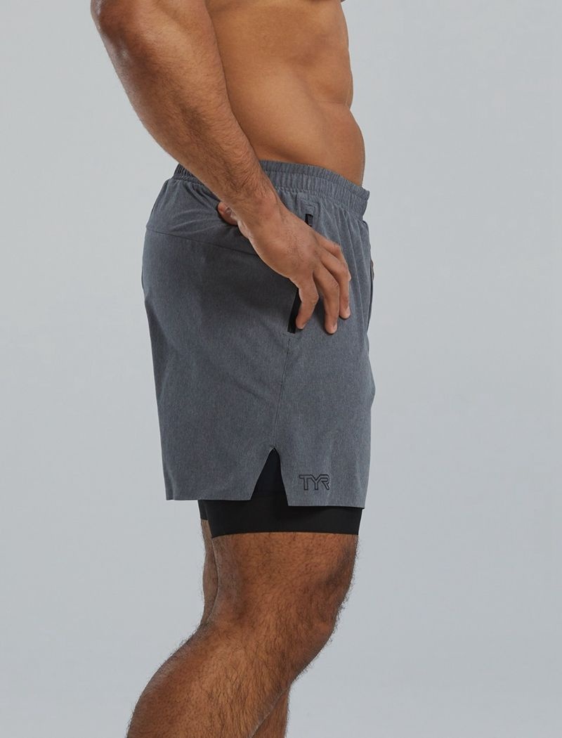 Short Tyr Hydrosphere? Doublée 6 Momentum Homme Grise | 81131659EJW